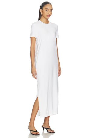James Perse Relaxed T-shirt Dress in White