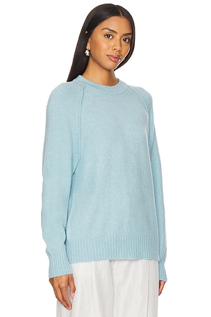 James Perse Cashmere Mock Neck Pullover in Baby Blue