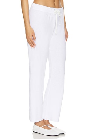 James Perse Cutoff Sweatpant in White