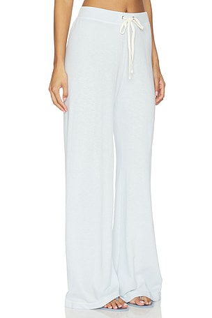 James Perse Wide Leg Sweatpant in Baby Blue