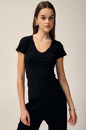 T-SHIRT ENCOLURE V CASUAL James Perse