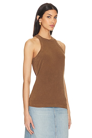 James Perse Cut Away Tank in Brown