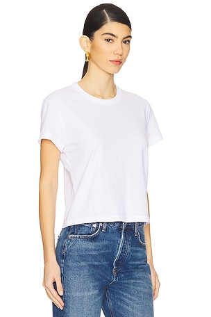 James Perse Shrunken Short Sleeve Tee in White