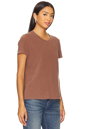 James Perse Vintage Little Boy Tee in Burgundy