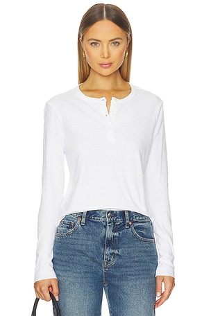 Slub Shrunken Henley Tee James Perse