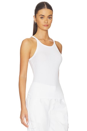 James Perse Ribbed Cami Tank in White