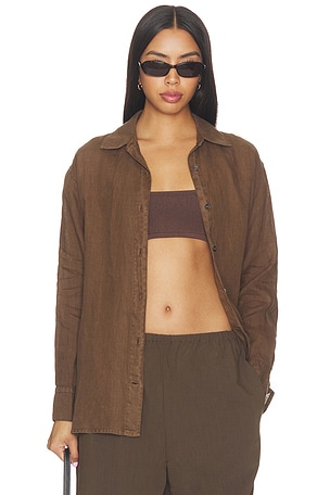 Lightweight Canvas Linen Shirt James Perse