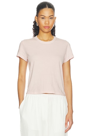 Shrunken Crew Neck Short Sleeve Tee James Perse