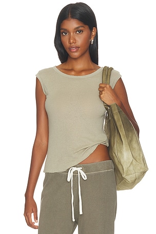 Cotton Cashmere Blend Boatneck Top James Perse