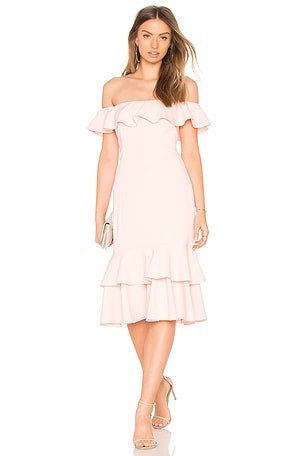 Jay Godfrey Momoa Midi Dress in Rosette | REVOLVE