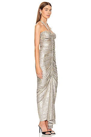 JBQ Dalia Dress in Metallic Silver