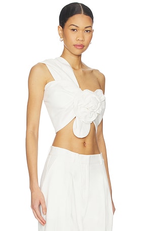 JBQ Camelia Top en Ivoire