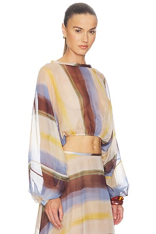 JBQ Elise Top in Lemon,Chocolate