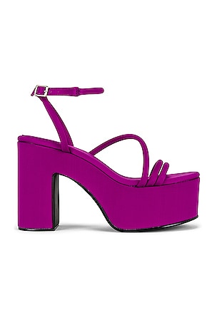 Jeffrey Campbell Freesia Sandal in Blue Lilac Satin | REVOLVE