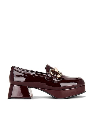 Jeffrey Campbell Student Loafer in Wine Patent REVOLVE - Main Image