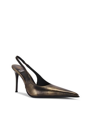 Jeffrey Campbell You-Wish Pumps in Black,Metallic Gold