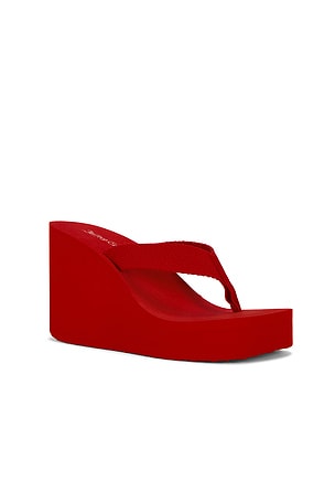 Jeffrey Campbell Astria 2 Flip Flop Sandal in Red