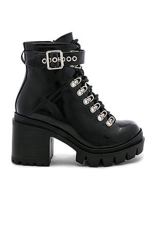 Jeffrey Campbell Czech Hi Bootie in Black REVOLVE