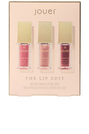 Jouer Cosmetics The Lip Edit Deluxe Tinted Lip Oil Set in Beauty: NA