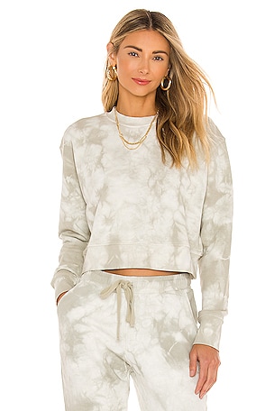 Tie Dye Cropped Sweatshirt