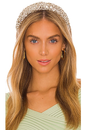 Jennifer Behr Czarina Headband in Crystal | REVOLVE display picture 2