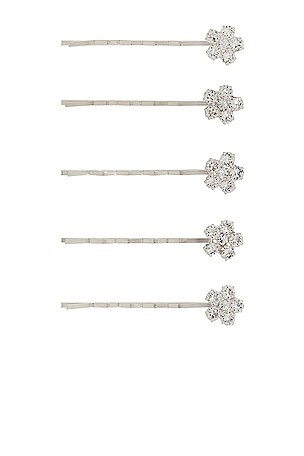 Jennifer Behr Violet Bobby Pin Set in Crystal | REVOLVE