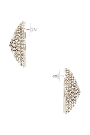 Jennifer Behr Taya Earrings in Metallic Silver