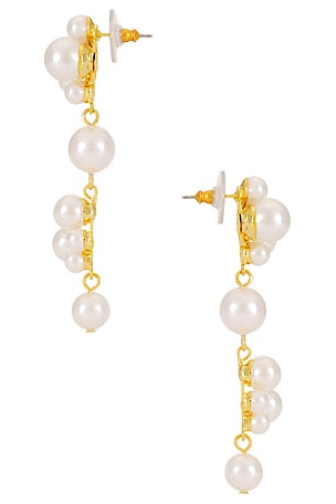 Jennifer Behr Pernilla Earrings in Ivory