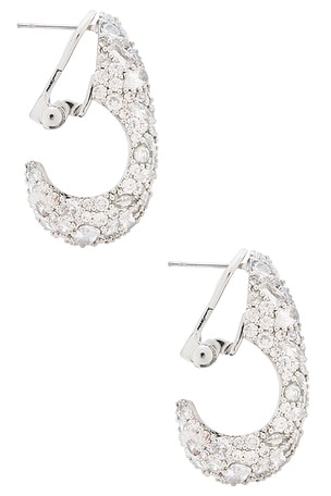 Jennifer Behr Etta Earrings in Metallic Silver