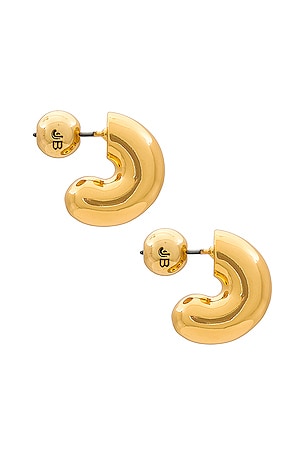 Jenny Bird Tome Small Hoops in Metallic Gold