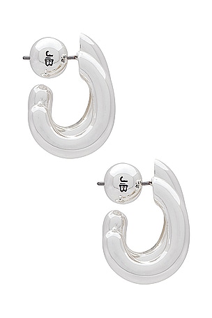 Jenny Bird Florence Earrings in Metallic Silver