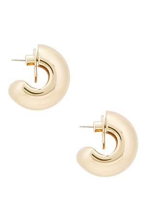 Jenny Bird Gemma Hoops in Metallic Gold
