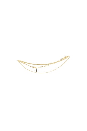 Jenny Bird Surfside Anklet in Metallic Gold