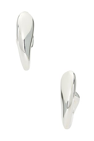 Jenny Bird Gigi Hoops in Metallic Silver