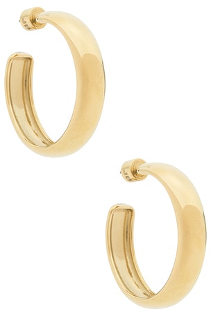 Staple Hoops Large Earrings Jenny Bird