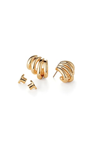 Jenny Bird Monroe Earrings in Metallic Gold