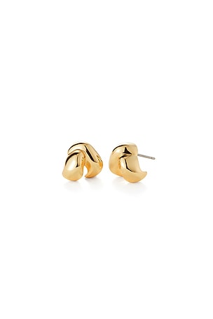 Jenny Bird Beatrix Earrings in Metallic Gold