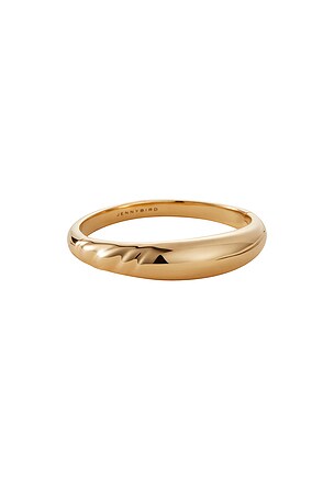 Jenny Bird Nelle Bangle in Metallic Gold. Size M. Also