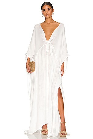 Jen's Pirate Booty Sorrento Kaftan in White Gauze | REVOLVE