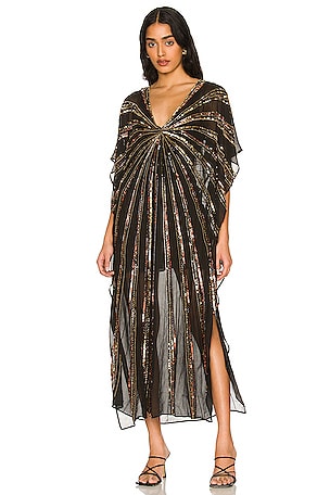 Jen's Pirate Booty Avenue Kaftan in Stardust Black | REVOLVE