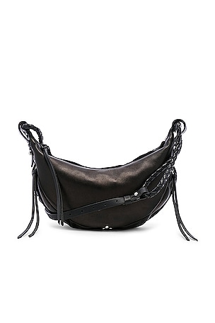 Jerome Dreyfuss Willy Small Shoulder Bag in Noir Silver | REVOLVE