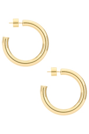 Jennifer Fisher 1 Natasha Mini Hoops in Metallic Gold