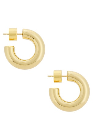 Jennifer Fisher Samira Micro Huggies in Metallic Gold