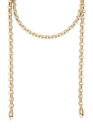 Jennifer Fisher 40 Link Wrap Around Necklace in Metallic Gold