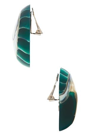 Julietta Nautilus Earrings in Teal