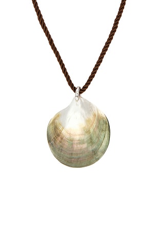 Julietta Shell Necklace in Brown