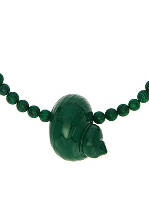 Julietta collar con colgante de cuentas mykonos en color verde