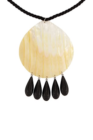 Julietta Iris Necklace in Black