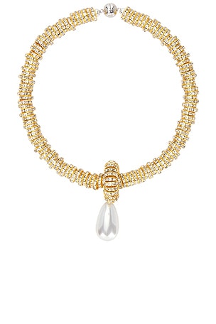 Pearl Drop Gold Necklace Julietta