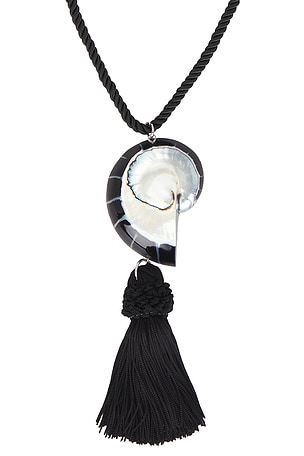 Julietta Nautilus Necklace in Black